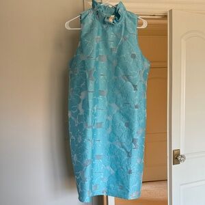 Tuckernuck Turquoise Floral Mini Dress